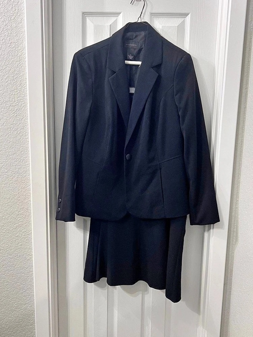 Banana Republic Black Midi Skirt Suit Set